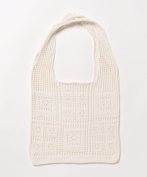 Anthe(アンテ)の「【Anthe】 / クロシェ編みマルシェBAG / ant-000024(トートバッグ・レディース・アイボリー/ベージュ・ONESIZE)」の3枚目の写真