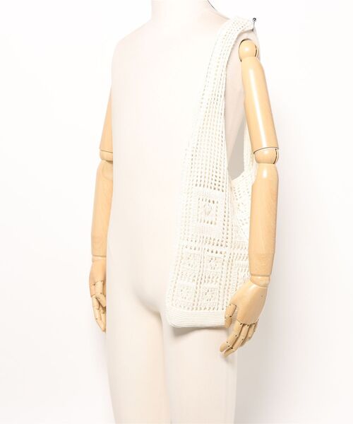 Anthe(アンテ)の「【Anthe】 / クロシェ編みマルシェBAG / ant-000024(トートバッグ・レディース・アイボリー/ベージュ・ONESIZE)」の6枚目の写真