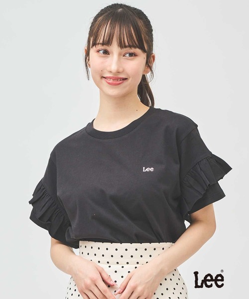 31 Sons de mode（トランテアン　ソン　ドゥ　モード）の「【Leeコラボ】フリルスリーブTEE（Tシャツ/カットソー・レディース・オフホワイト/ピンク/ブラック・フリー）」の3枚目の写真