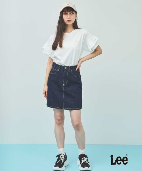 31 Sons de mode（トランテアン　ソン　ドゥ　モード）の「【Leeコラボ】フリルスリーブTEE（Tシャツ/カットソー・レディース・オフホワイト/ピンク/ブラック・フリー）」の19枚目の写真
