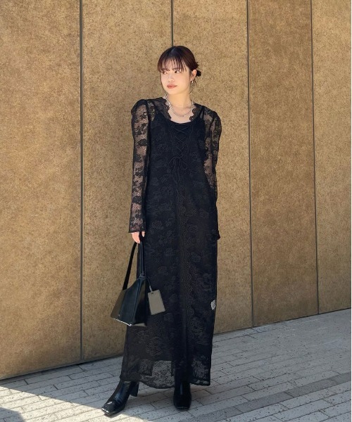 TABLE CROSS LACE UP DRESS