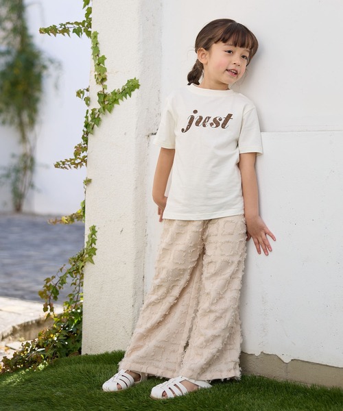 Piet(ピエット)の「チェックフリンジ ワイドパンツ(その他パンツ・キッズ・ブラック/ベージュ・100/110/120/130)」の11枚目の写真