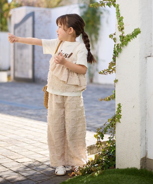 Piet(ピエット)の「チェックフリンジ ワイドパンツ(その他パンツ・キッズ・ブラック/ベージュ・100/110/120/130)」の15枚目の写真