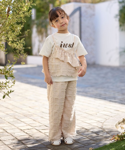 Piet(ピエット)の「チェックフリンジ ワイドパンツ(その他パンツ・キッズ・ブラック/ベージュ・100/110/120/130)」の17枚目の写真