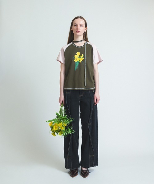 twisted line denim trousers（デニムパンツ）｜soduk（スドーク）の