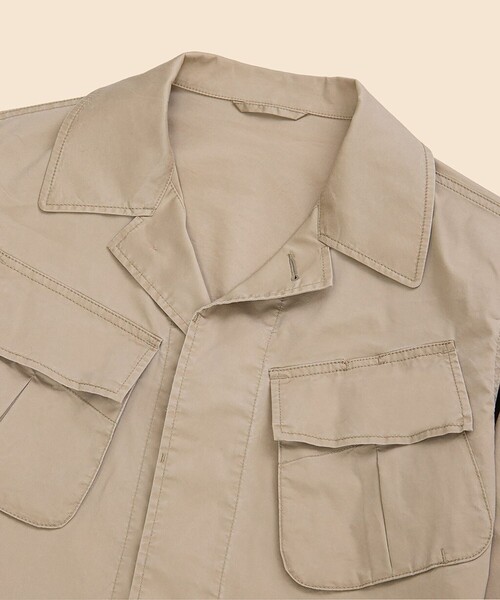 BROOKS BROTHERS（ブルックスブラザーズ）の「コットン/ポリエステル ファティーグ シャツジャケット（その他アウター・メンズ・ベージュ/ネイビー・MEDIUM/SMALL/LARGE）」の10枚目の写真