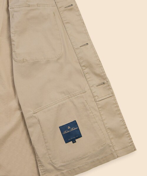 BROOKS BROTHERS（ブルックスブラザーズ）の「コットン/ポリエステル ファティーグ シャツジャケット（その他アウター・メンズ・ベージュ/ネイビー・MEDIUM/SMALL/LARGE）」の12枚目の写真