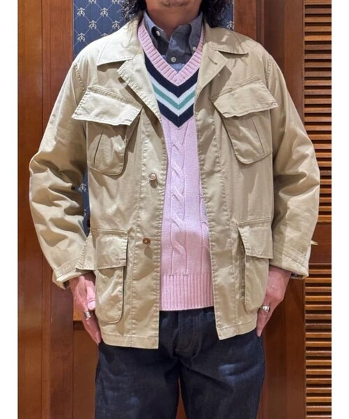 BROOKS BROTHERS（ブルックスブラザーズ）の「コットン/ポリエステル ファティーグ シャツジャケット（その他アウター・メンズ・ベージュ/ネイビー・MEDIUM/SMALL/LARGE）」の16枚目の写真