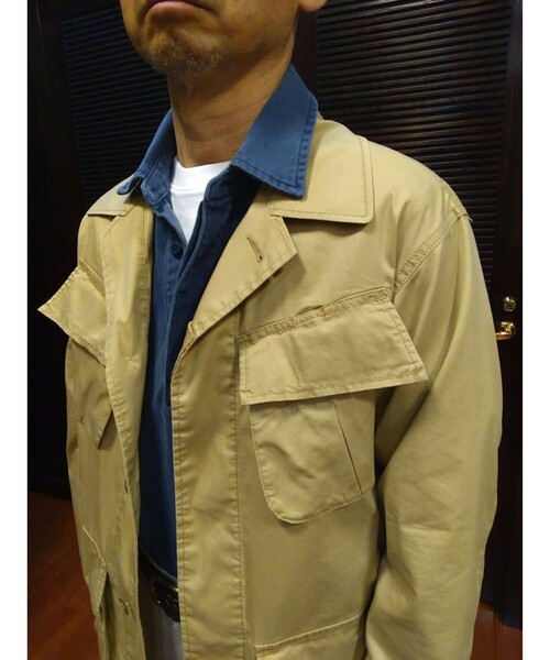 BROOKS BROTHERS（ブルックスブラザーズ）の「コットン/ポリエステル ファティーグ シャツジャケット（その他アウター・メンズ・ベージュ/ネイビー・MEDIUM/SMALL/LARGE）」の20枚目の写真