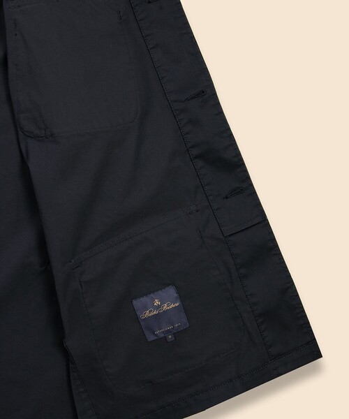 BROOKS BROTHERS（ブルックスブラザーズ）の「コットン/ポリエステル ファティーグ シャツジャケット（その他アウター・メンズ・ベージュ/ネイビー・MEDIUM/SMALL/LARGE）」の3枚目の写真