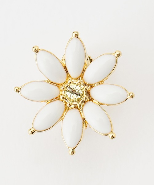 LANVIN en Bleu(ランバンオンブルー)の「マーガレットモチーフ 2WAYイヤリング(イヤリング・レディース・オレンジ/ホワイト/ブルー・ONE SIZE)」の8枚目の写真