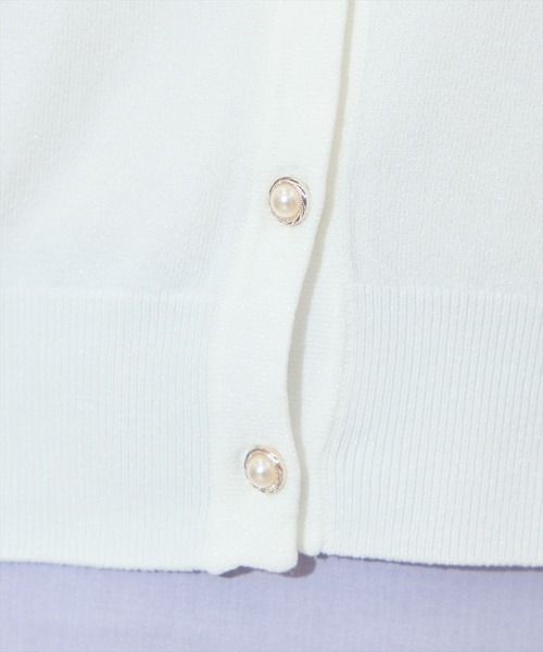 WILLSELECTION(ウィルセレクション)の「フリルデザインニットカーディガン(カーディガン/ボレロ・レディース・オレンジ/ブルー系その他/オフホワイト/ブラック・FREE)」の12枚目の写真