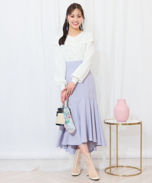 WILLSELECTION(ウィルセレクション)の「フリルデザインニットカーディガン(カーディガン/ボレロ・レディース・オレンジ/ブルー系その他/オフホワイト/ブラック・FREE)」の13枚目の写真