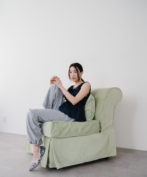 DRWCYS（ドロシーズ）の「スリーブレスギャザーリボンブラウス（シャツ/ブラウス・レディース・ブルー/ベージュ/ネイビー/ホワイト/ブラウン/ブラック・FREE）」の18枚目の写真