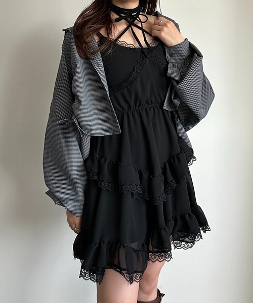 apres jour mignon（アプレジュールミニョン）の「デザインチェックシャツ【ZOZOTOWN限定アイテム】（シャツ/ブラウス・レディース・ブルー系その他/レッド/ベージュ系その他/ブラウン系その他・X-LARGE/フリー）」の20枚目の写真