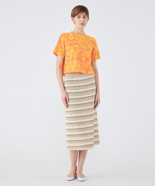 TOMORROWLAND collection(トゥモローランドコレクション)の「フラワーパイル クルーネックプルオーバー(その他トップス・レディース・オレンジ系その他2・36)」の4枚目の写真