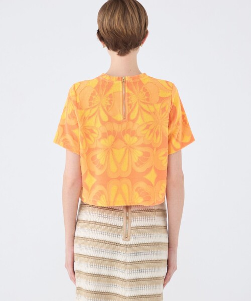 TOMORROWLAND collection(トゥモローランドコレクション)の「フラワーパイル クルーネックプルオーバー(その他トップス・レディース・オレンジ系その他2・36)」の7枚目の写真