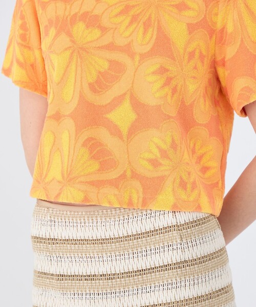 TOMORROWLAND collection(トゥモローランドコレクション)の「フラワーパイル クルーネックプルオーバー(その他トップス・レディース・オレンジ系その他2・36)」の2枚目の写真