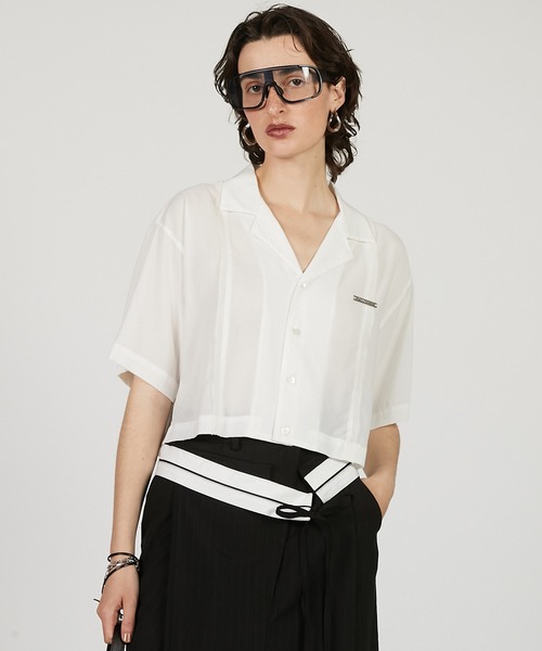 シアーオープンカラーシャツ / Sheer Open Collar Shirt（シャツ