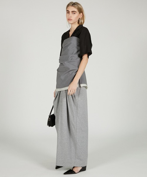 PRANK PROJECT（プランクプロジェクト）の「シアーオープンカラーシャツ / Sheer Open Collar Shirt（シャツ/ブラウス・レディース・ホワイト/ブラック・FREE）」の14枚目の写真