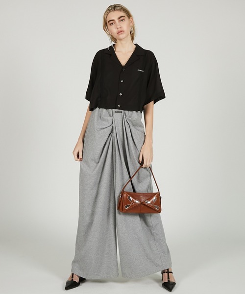 PRANK PROJECT（プランクプロジェクト）の「シアーオープンカラーシャツ / Sheer Open Collar Shirt（シャツ/ブラウス・レディース・ホワイト/ブラック・FREE）」の15枚目の写真