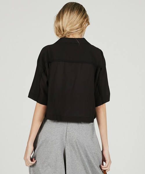 PRANK PROJECT（プランクプロジェクト）の「シアーオープンカラーシャツ / Sheer Open Collar Shirt（シャツ/ブラウス・レディース・ホワイト/ブラック・FREE）」の12枚目の写真