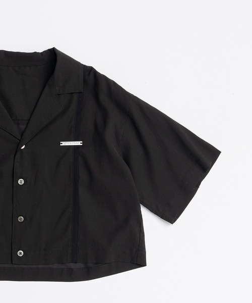 PRANK PROJECT（プランクプロジェクト）の「シアーオープンカラーシャツ / Sheer Open Collar Shirt（シャツ/ブラウス・レディース・ホワイト/ブラック・FREE）」の5枚目の写真