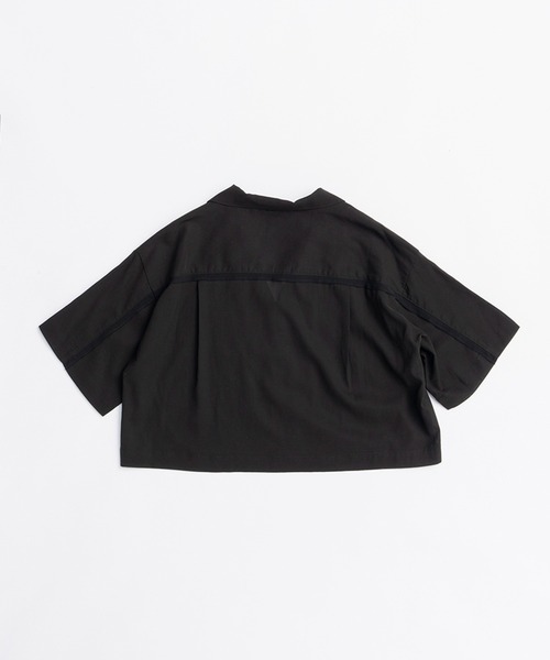 PRANK PROJECT（プランクプロジェクト）の「シアーオープンカラーシャツ / Sheer Open Collar Shirt（シャツ/ブラウス・レディース・ホワイト/ブラック・FREE）」の8枚目の写真