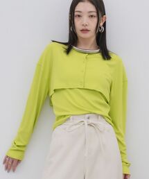 kivi（キヴィ）の「rib cardigan&cami（カーディガン/ボレロ）」