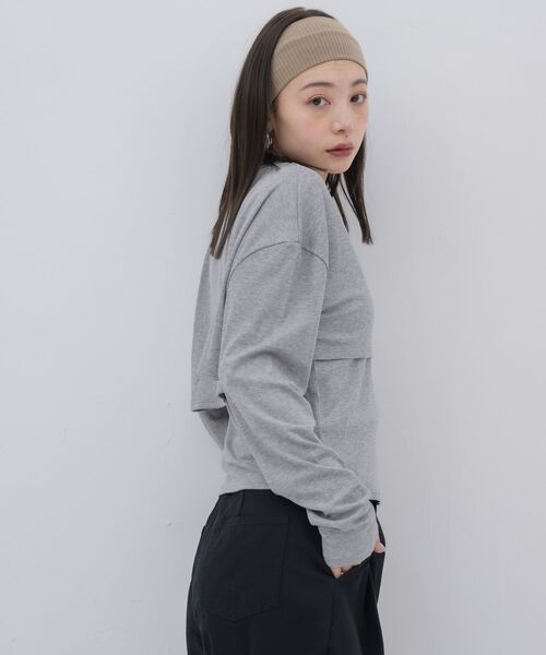 kivi(キヴィ)の「rib cardigan&cami(カーディガン/ボレロ・レディース・ライトグレー/ライトグリーン/ブラック・FREE)」の20枚目の写真