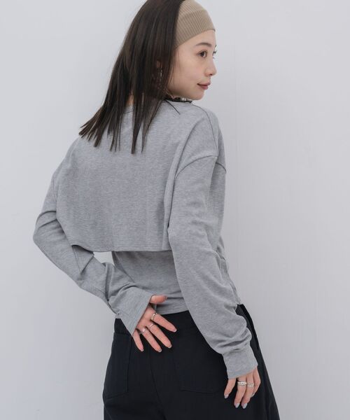 kivi(キヴィ)の「rib cardigan&cami(カーディガン/ボレロ・レディース・ライトグレー/ライトグリーン/ブラック・FREE)」の21枚目の写真