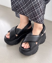 Heather | クロスボリュームパフサンダル　322508(サンダル)