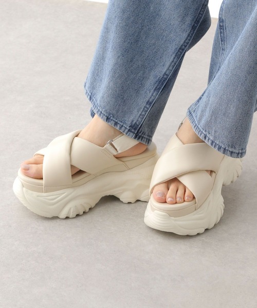 Heather｜クロスボリュームパフサンダル | Rakuten Fashion(楽天