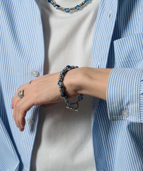 WEGO（ウィゴー）の「WEGO/クラックデザインブレス（ブレスレット・メンズ・ブルー/ブラウン/ブラック・FREE）」の13枚目の写真