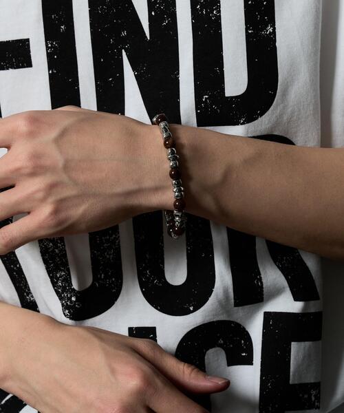 WEGO（ウィゴー）の「WEGO/クラックデザインブレス（ブレスレット・メンズ・ブルー/ブラウン/ブラック・FREE）」の10枚目の写真