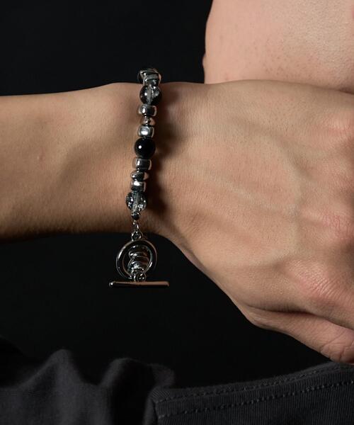 WEGO（ウィゴー）の「WEGO/クラックデザインブレス（ブレスレット・メンズ・ブルー/ブラウン/ブラック・FREE）」の7枚目の写真