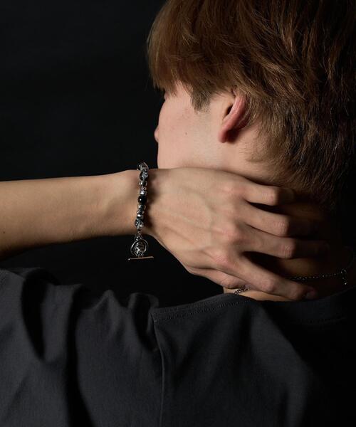 WEGO（ウィゴー）の「WEGO/クラックデザインブレス（ブレスレット・メンズ・ブルー/ブラウン/ブラック・FREE）」の9枚目の写真