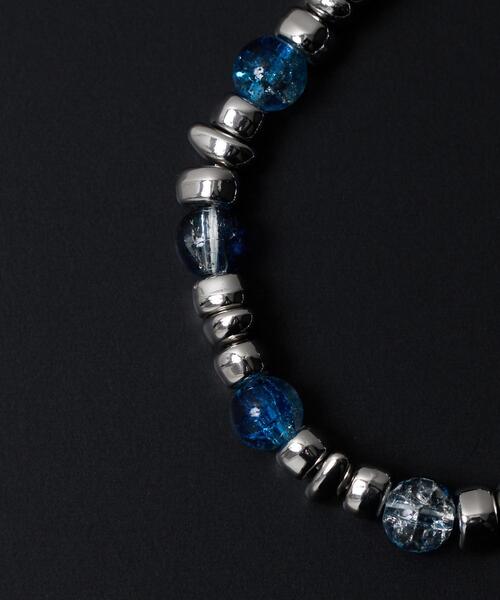 WEGO（ウィゴー）の「WEGO/クラックデザインブレス（ブレスレット・メンズ・ブルー/ブラウン/ブラック・FREE）」の17枚目の写真