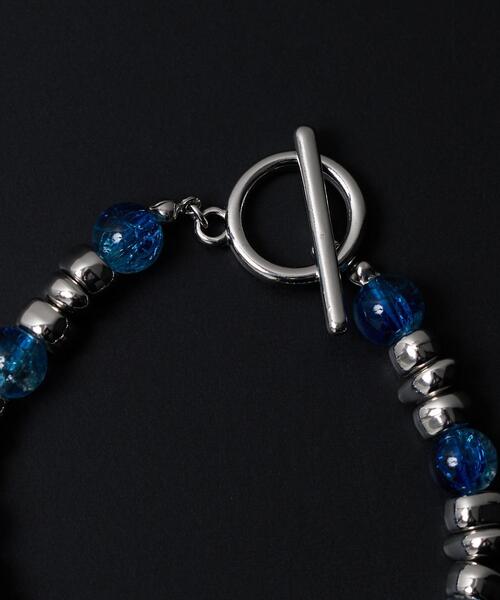 WEGO（ウィゴー）の「WEGO/クラックデザインブレス（ブレスレット・メンズ・ブルー/ブラウン/ブラック・FREE）」の18枚目の写真