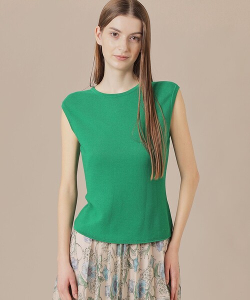 MACKINTOSH LONDON(マッキントッシュ ロンドン)の「【婦人画報掲載】ホールガーメントプルオーバー(タンクトップ・レディース・ネイビー/ホワイト/グリーン/ライトブルー・38)」の1枚目の写真