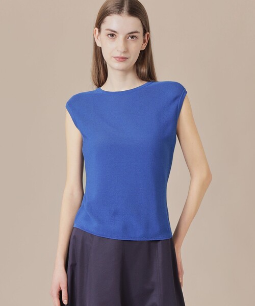 MACKINTOSH LONDON(マッキントッシュ ロンドン)の「【婦人画報掲載】ホールガーメントプルオーバー(タンクトップ・レディース・ネイビー/ホワイト/グリーン/ライトブルー・38)」の3枚目の写真