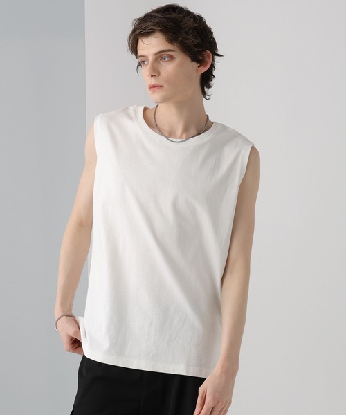 HARE(ハレ)の「アソートマテリアルルーズタンクトップ(HARE)(タンクトップ・メンズ・ブラック/ホワイト/ホワイト系その他/グレー系その他・SMALL/MEDIUM)」の2枚目の写真
