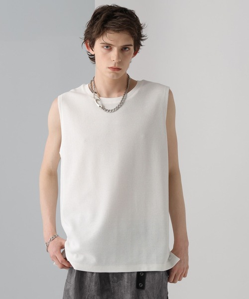HARE(ハレ)の「アソートマテリアルルーズタンクトップ(HARE)(タンクトップ・メンズ・ブラック/ホワイト/ホワイト系その他/グレー系その他・SMALL/MEDIUM)」の11枚目の写真