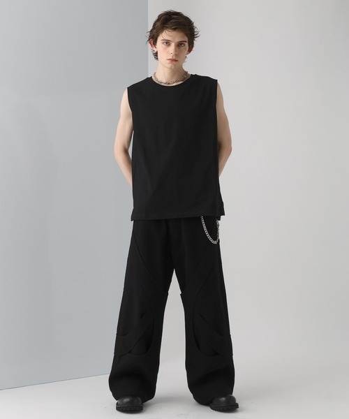 HARE(ハレ)の「アソートマテリアルルーズタンクトップ(HARE)(タンクトップ・メンズ・ブラック/ホワイト/ホワイト系その他/グレー系その他・SMALL/MEDIUM)」の16枚目の写真