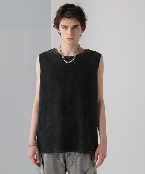HARE(ハレ)の「アソートマテリアルルーズタンクトップ(HARE)(タンクトップ・メンズ・ブラック/ホワイト/ホワイト系その他/グレー系その他・SMALL/MEDIUM)」の22枚目の写真