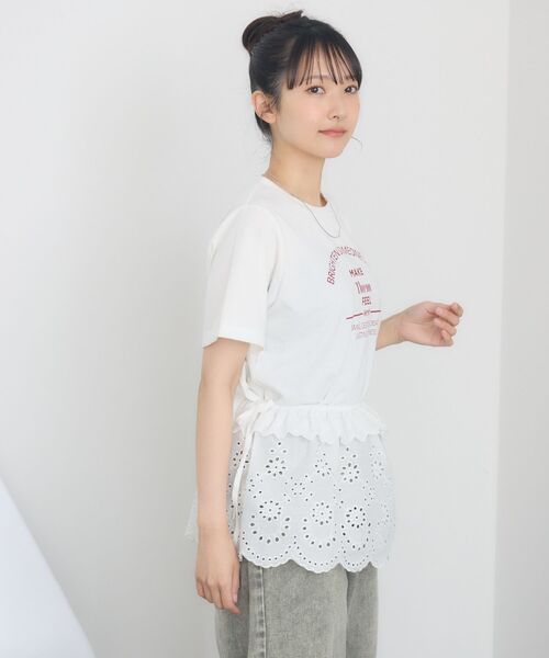 RETRO GIRL(レトロガール)の「アーチロゴプリントTEE(Tシャツ/カットソー・レディース・ホワイト/ブラック/イエロー・FREE)」の9枚目の写真
