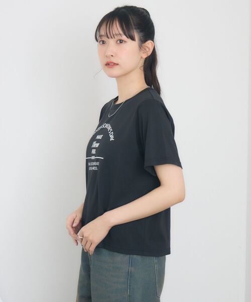 RETRO GIRL(レトロガール)の「アーチロゴプリントTEE(Tシャツ/カットソー・レディース・ホワイト/ブラック/イエロー・FREE)」の18枚目の写真