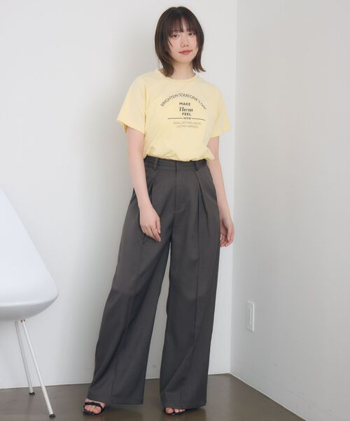 RETRO GIRL(レトロガール)の「アーチロゴプリントTEE(Tシャツ/カットソー・レディース・ホワイト/ブラック/イエロー・FREE)」の20枚目の写真