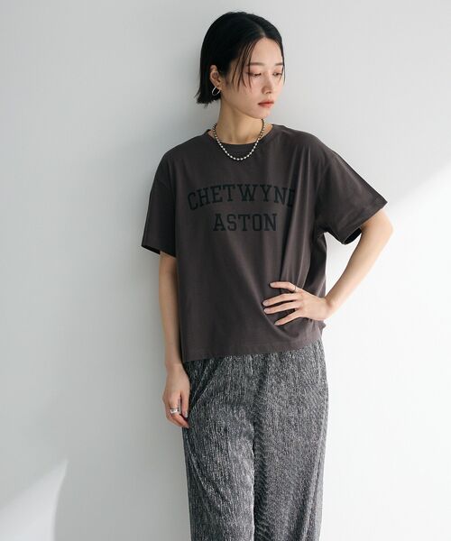 セール】汗染み防止カレッジロゴボックスTシャツ（Tシャツ