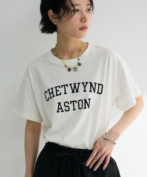 セール】汗染み防止カレッジロゴボックスTシャツ（Tシャツ
